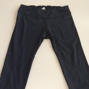Black adidas workout Capri leggings