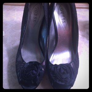 Black Lace GUESS heels