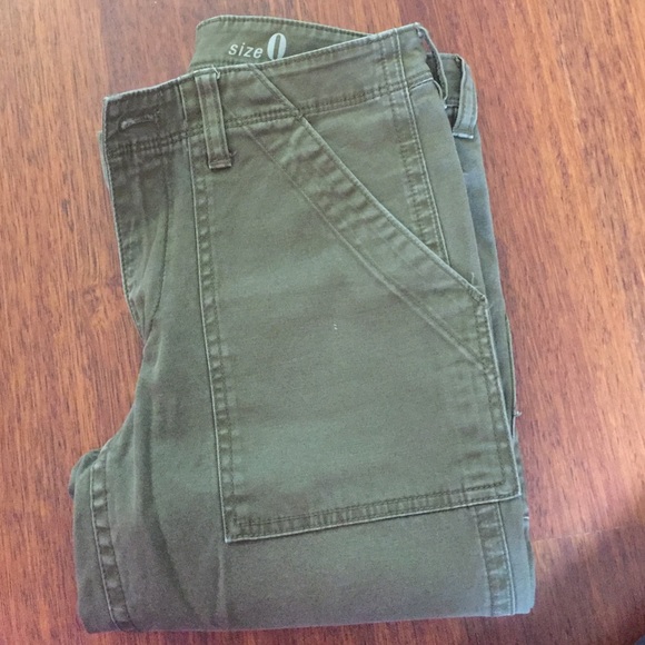 J. Crew utility chino in army green
