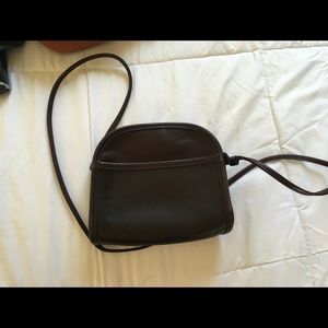 Small dark brown purse coach