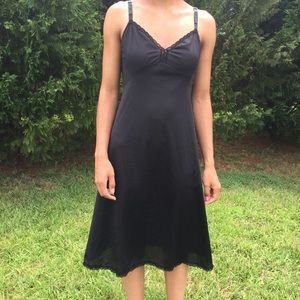 SOLD Vintage black slip dress