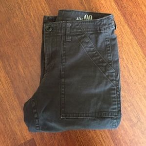 J. Crew utility chino in charcoal grey.