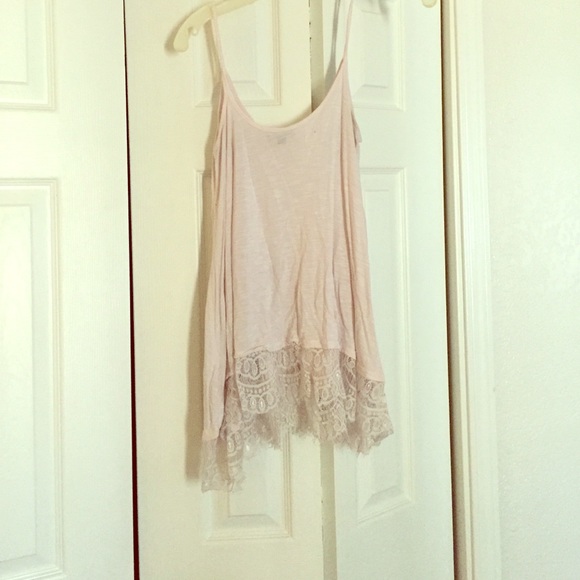 Pale pink flowy top