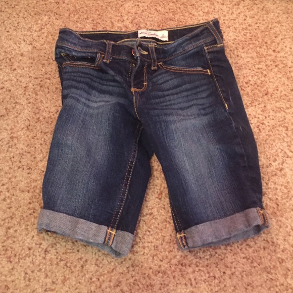 Abercrombie kids denim middlength shorts size: 10