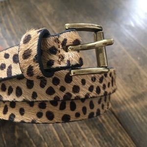Loft Cheetah Print felt belt