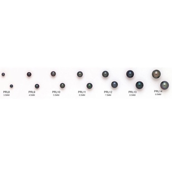 14k Yellow/White Solid Gold Pearl Stud Earrings - Picture 4 of 4