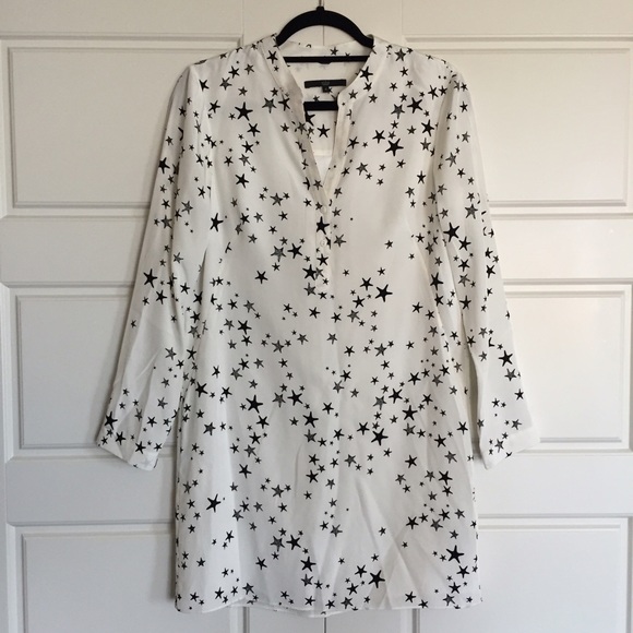 Tibi Long Sleeve Star Dress