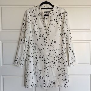 Tibi Long Sleeve Star Dress