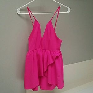 Lulu's Hot pink romper