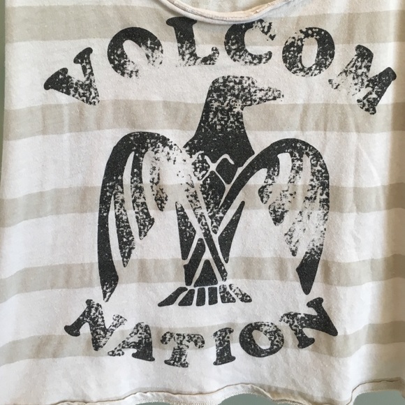 VOLCOM STRIPED CROPPED TANK - Picture 3 of 4