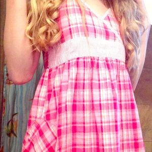 Pink plaid Ocean Pacific dress