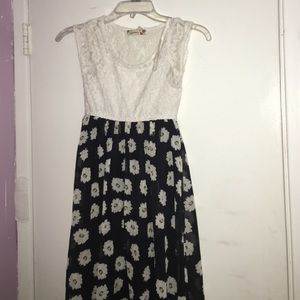 Black and white flower/floral dress