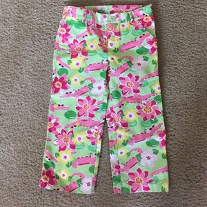 Girl's Gymboree Floral/Alligator Capri - NWT
