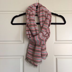 Neon Pink and Grey Scarf