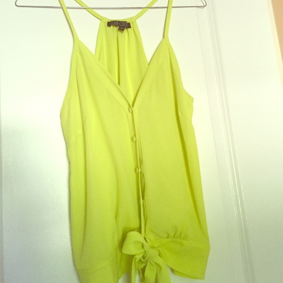 Love Culture Yellow-Green Tank