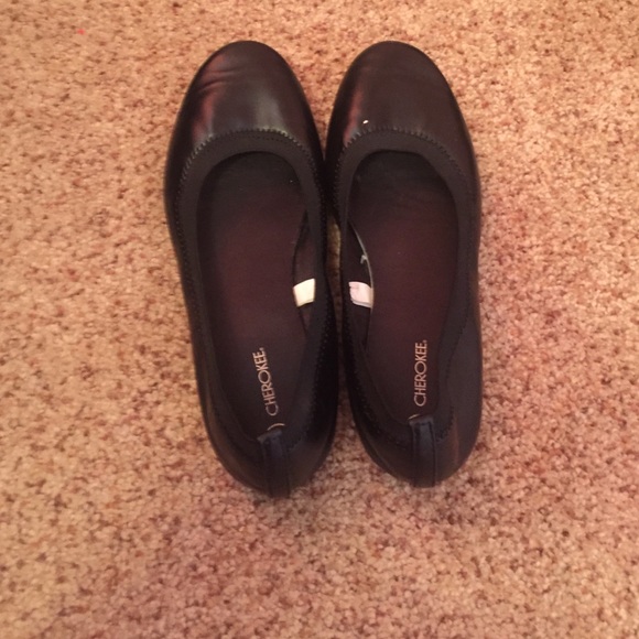 Black children's flat shoes