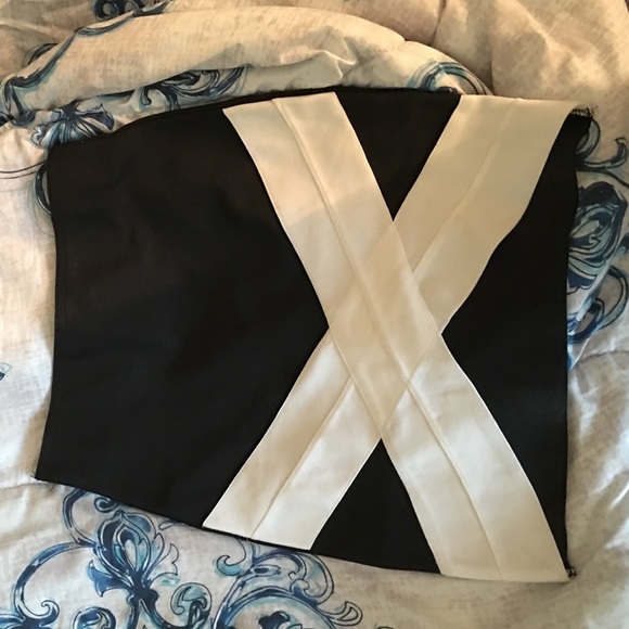 Black & white Bandage Skirt - Picture 1 of 3
