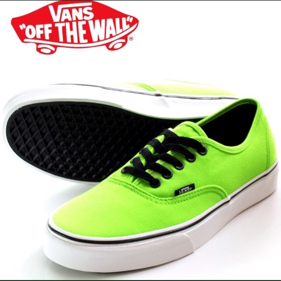NEON GREEN VANS w/Blk Details (WSz5)10/10 Cond