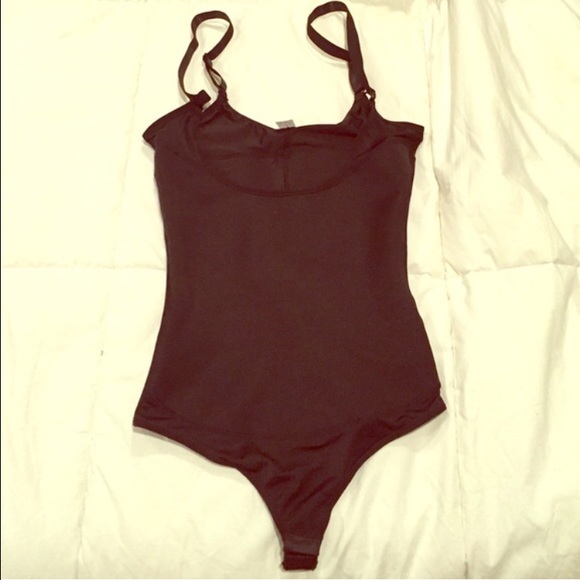 Black spandex shape wear bodysuit!