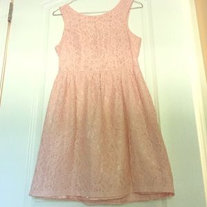 Forever 21 Light Pink Lace Dress