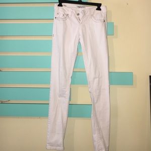 White skinny jeans!