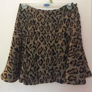 Free People Cheetah/Leopard Print mini Skirt