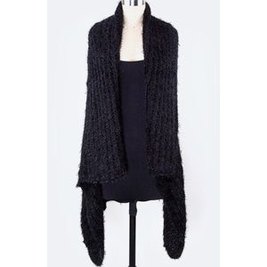 {SALE} Just Divine Black Fuzzy Vest