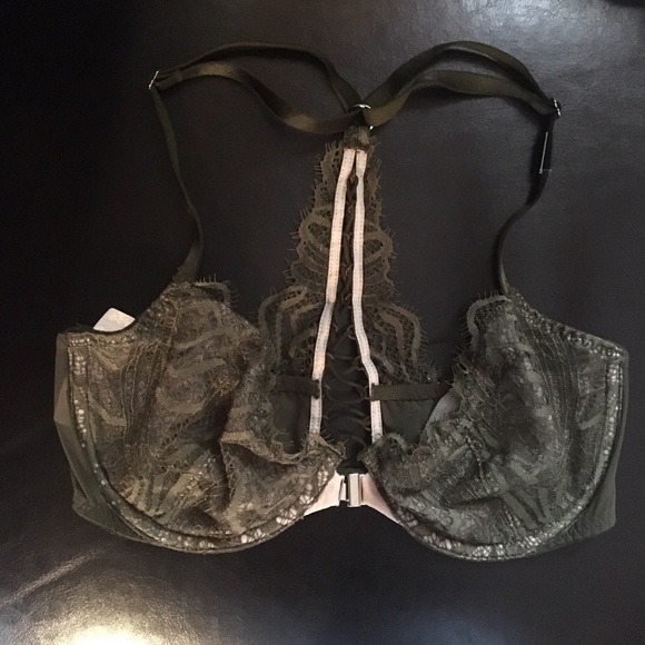 SEXY RACERBACK FOREST GREEN VICTORIA SECRET BRA
