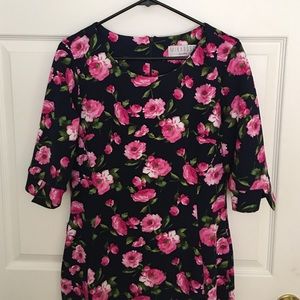 Floral stretchy pencil dress