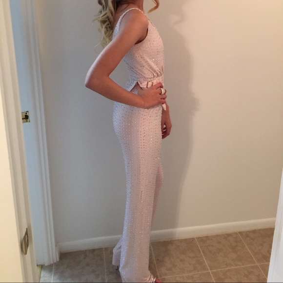 Blush Jovani jumpsuit - Picture 2 of 3