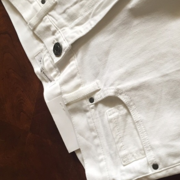 Banana Republic boyfriend fit white jeans