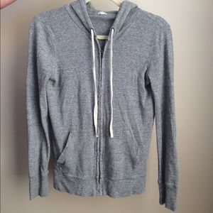 J. Crew Zip-Up Gray Hoodie