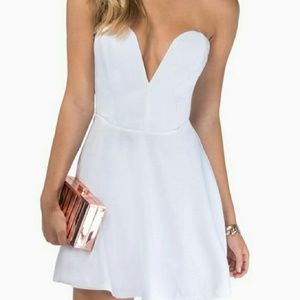 Tobi Strapless White Dress