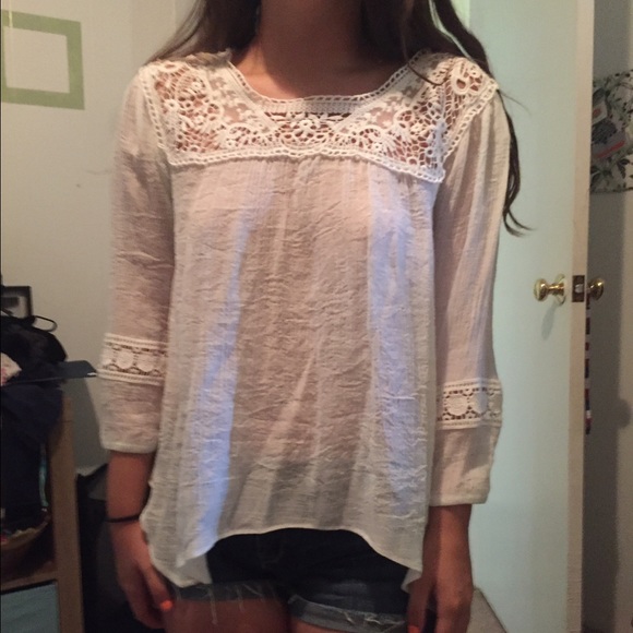 Sheer peasant top