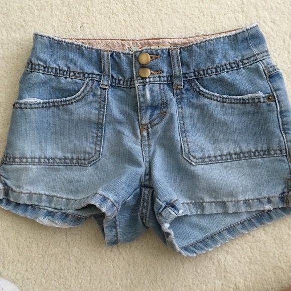 Light Wash Denim Shorts