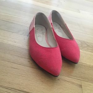 cute red/ dark pink shoes