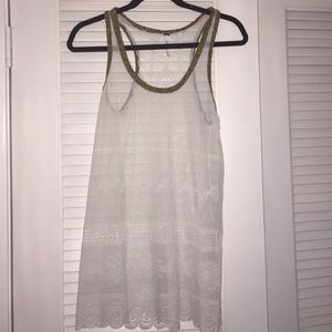 Free People Size Small Lace Tank Top