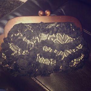 Black vintage clutch
