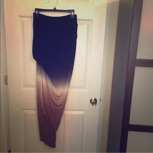 Young, Fabulous and Broke sassy asymmetrical skirt