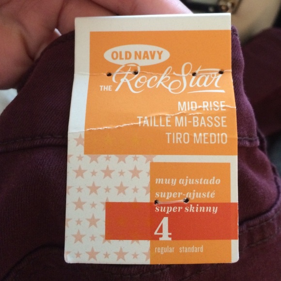 MAROON SKINNY JEANS - Picture 4 of 4