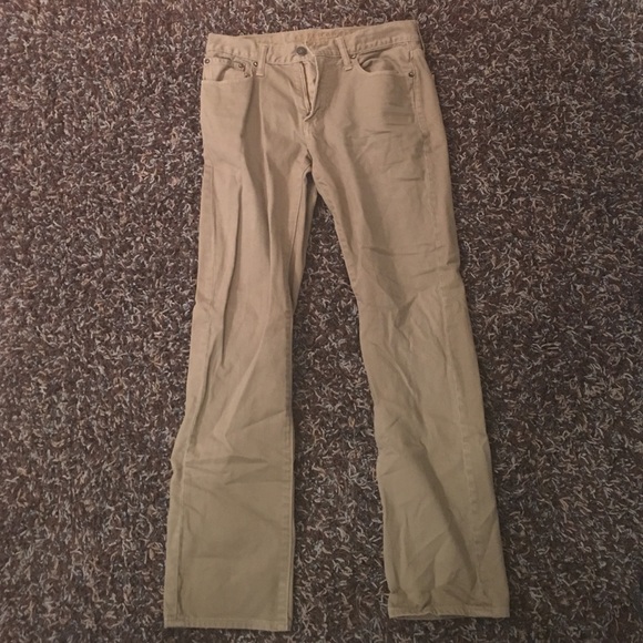 29/32 slim straight khaki jeans AE