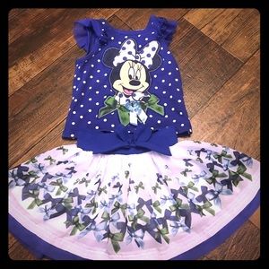 Disney skirt set