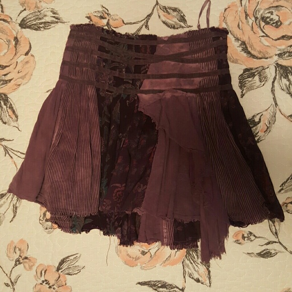 Distressed Mini Skirt
