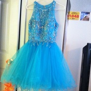 Blue Babydoll formal dress