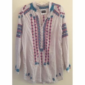 Johnny Was embroidered blouse