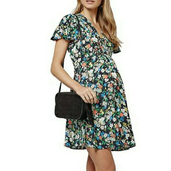 TOPSHOP Floral Maternity Dress