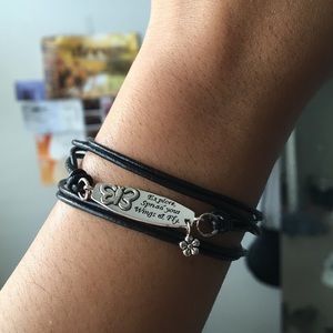 "Explore" wrap bracelet