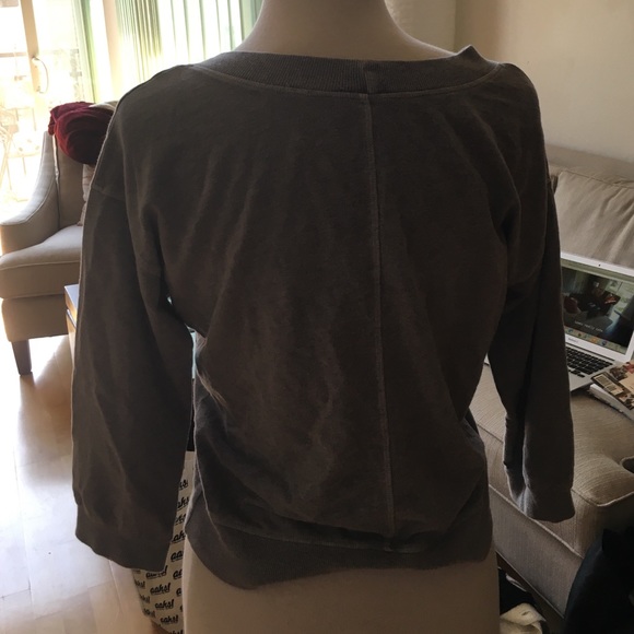 Grey 3/4 length sweater - Picture 2 of 2