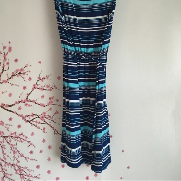 Striped Blue Sundress - Picture 3 of 4