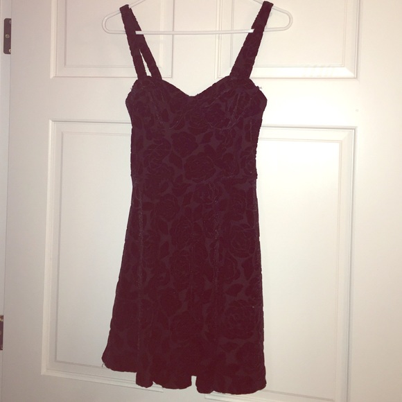 Abercrombie floral print black dress.